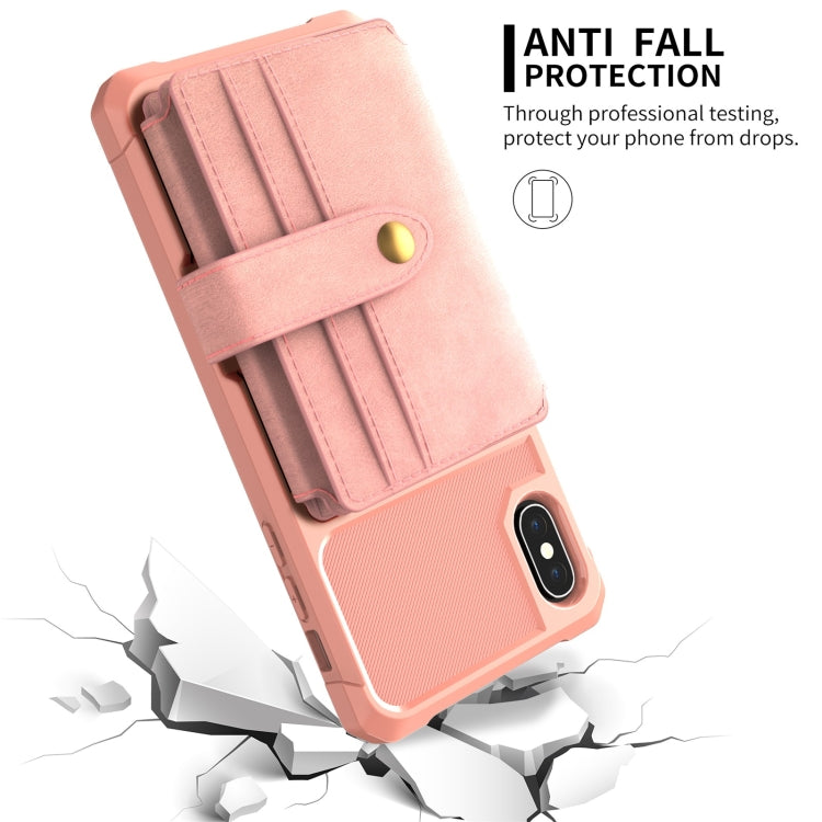 For iPhone X / XS 10-Card Wallet Bag PU Back Phone Case