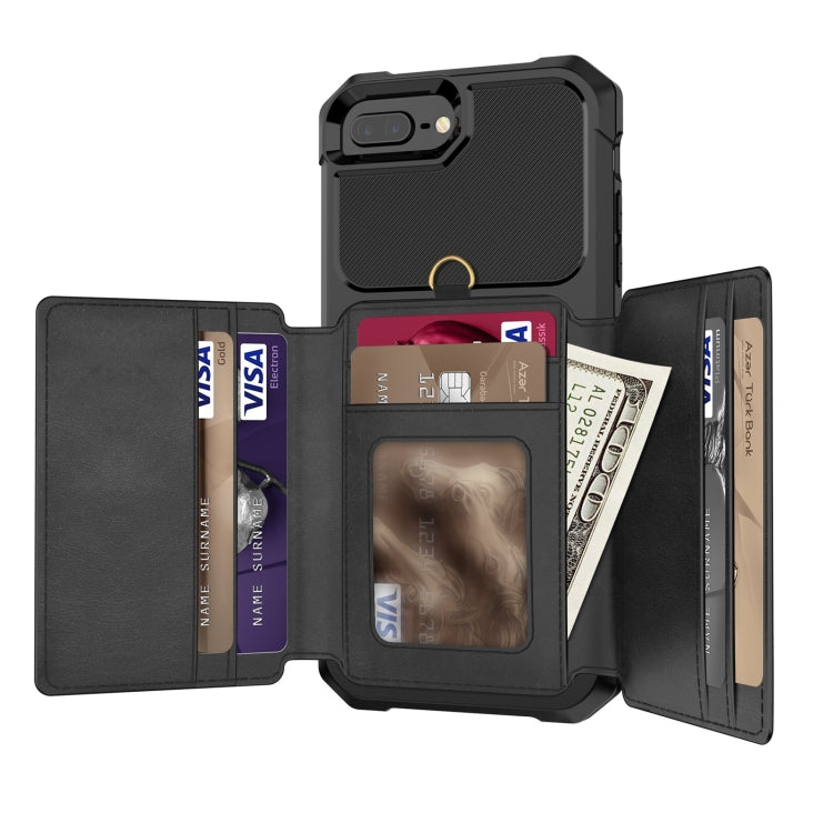 For iPhone SE 2022 / SE 2020 / 8 / 7 / 6 10-Card Wallet Bag PU Back Phone Case