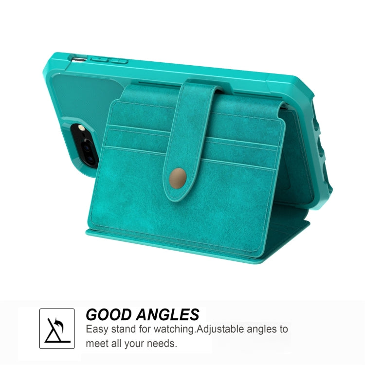 For iPhone SE 2022 / SE 2020 / 8 / 7 / 6 10-Card Wallet Bag PU Back Phone Case