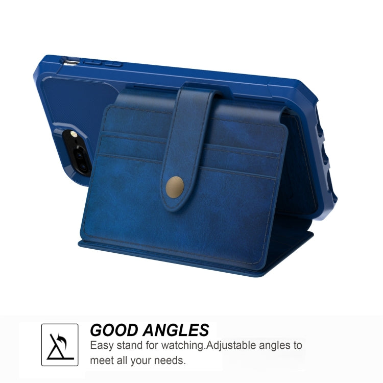 10-Card Wallet Bag PU Back Phone Case For iPhone 7 Plus / 8 Plus / 6 Plus