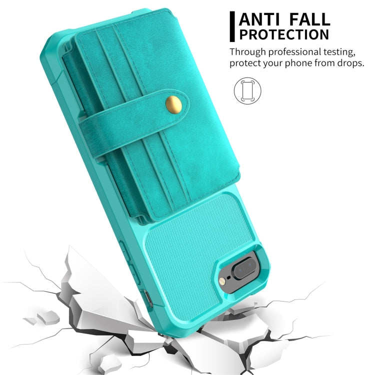 10-Card Wallet Bag PU Back Phone Case For iPhone 7 Plus / 8 Plus / 6 Plus