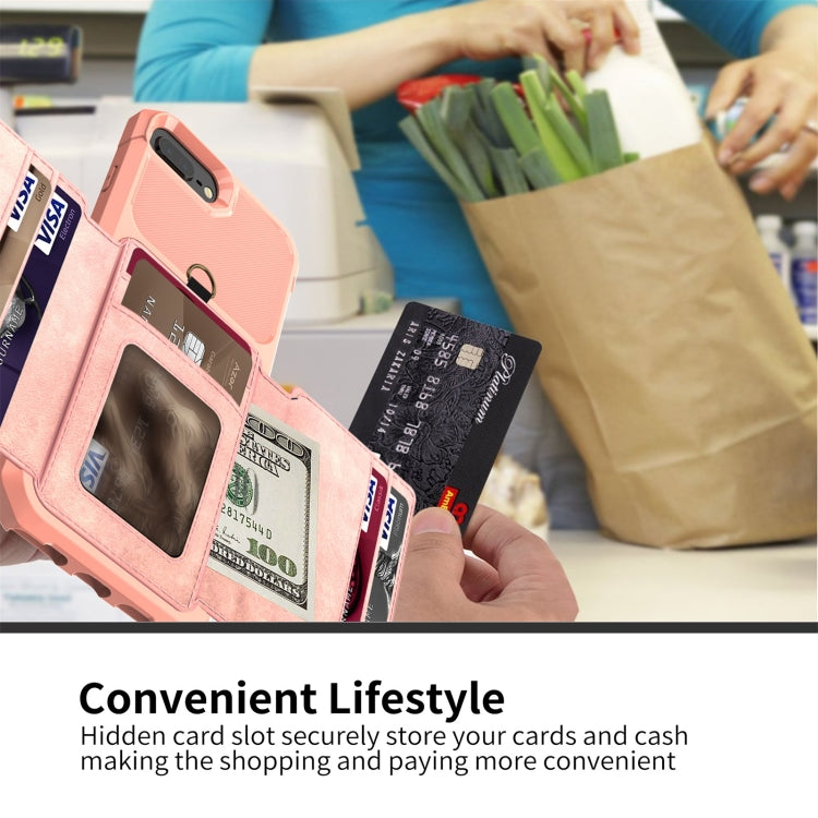 10-Card Wallet Bag PU Back Phone Case For iPhone 7 Plus / 8 Plus / 6 Plus