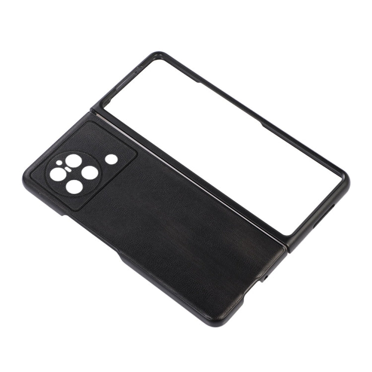 For vivo X Fold Precise Hole Yellow Cow Texture PU Phone Case