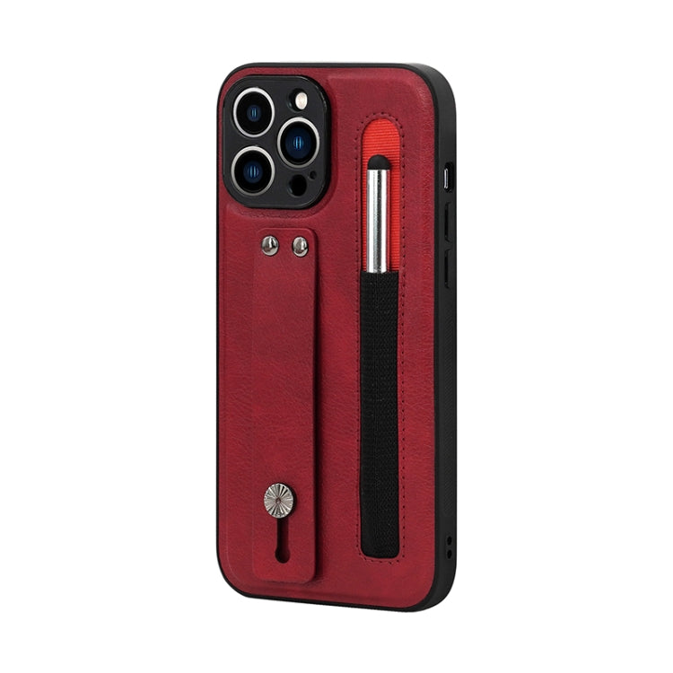 For iPhone 13 Pro Max Sliding Invisible Holder Phone Case with Touch Screen Pen