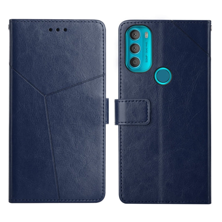 For Motorola Moto G71 5G Y Stitching Horizontal Flip Leather Phone Case