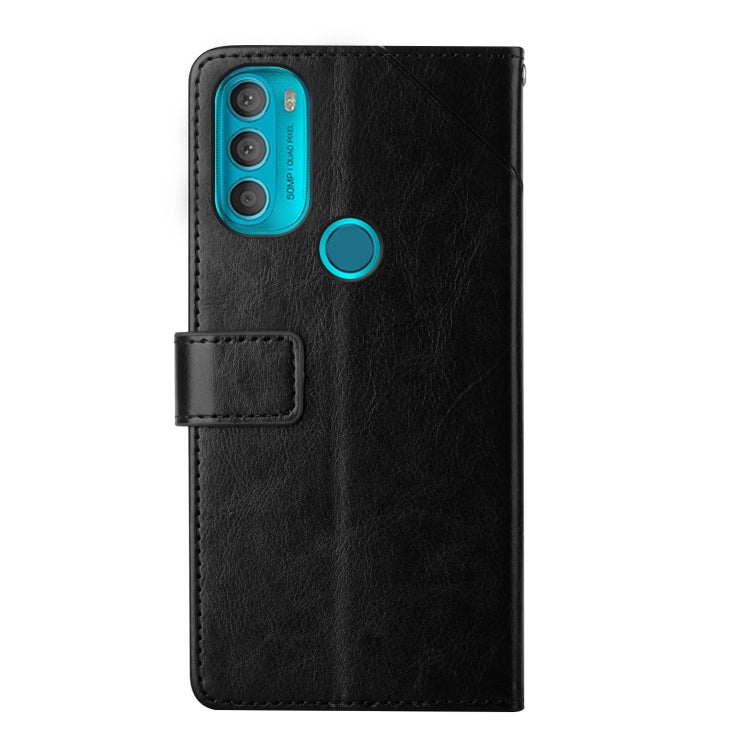 For Motorola Moto G71 5G Y Stitching Horizontal Flip Leather Phone Case