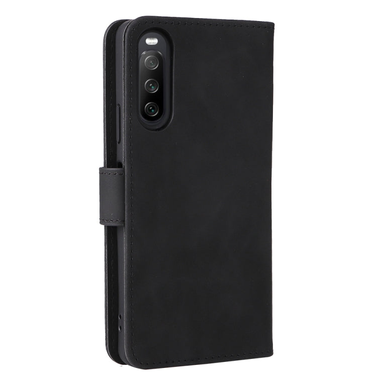 For Sony Xperia 10 IV Skin Feel Magnetic Flip Leather Phone Case
