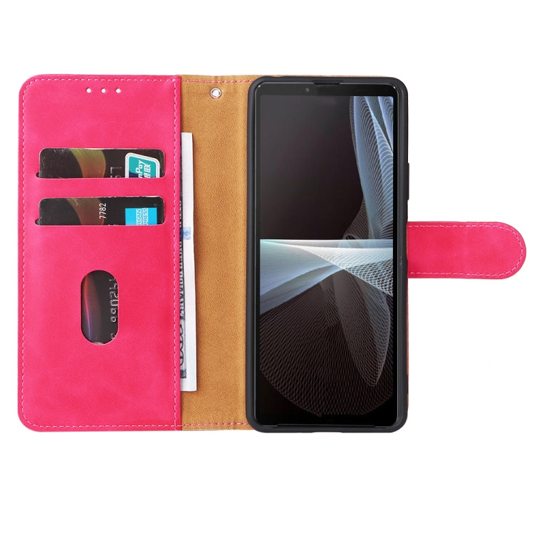 For Sony Xperia 10 IV Skin Feel Magnetic Flip Leather Phone Case