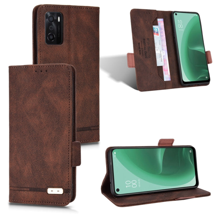 For OPPO A15 Magnetic Clasp Flip Leather Phone Case