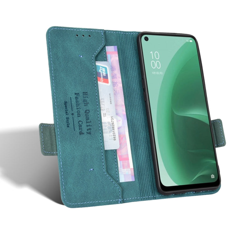 For OPPO A15 Magnetic Clasp Flip Leather Phone Case