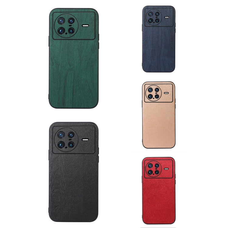 For vivo X Note Wood Texture PU Phone Case