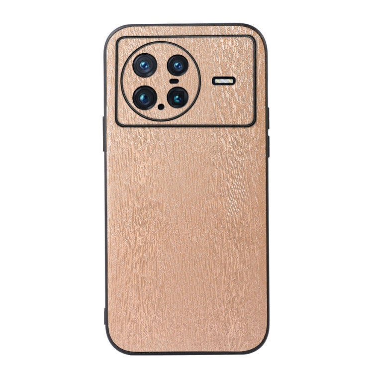 For vivo X Note Wood Texture PU Phone Case