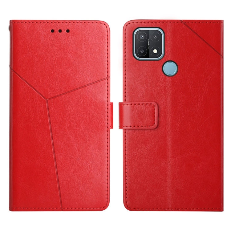 For OPPO A15 / A15s Y Stitching Horizontal Flip Leather Phone Case