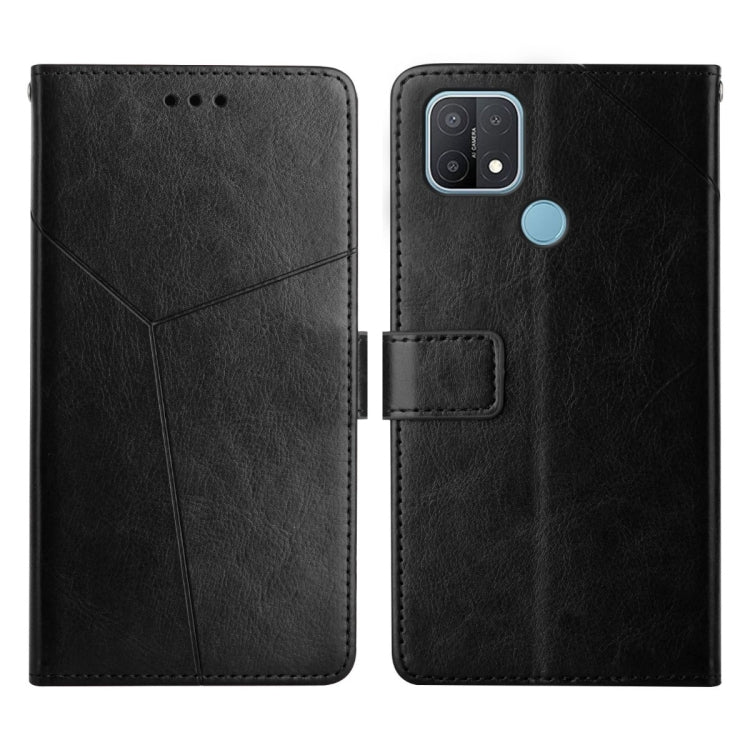 For OPPO A15 / A15s Y Stitching Horizontal Flip Leather Phone Case