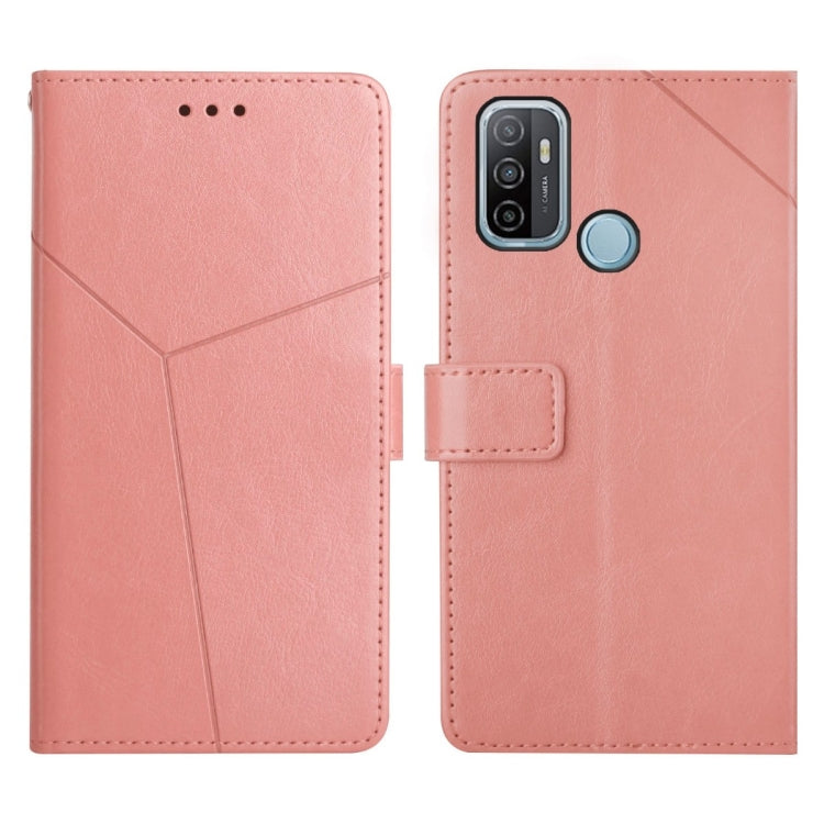 For OPPO A53 4G Y Stitching Horizontal Flip Leather Phone Case