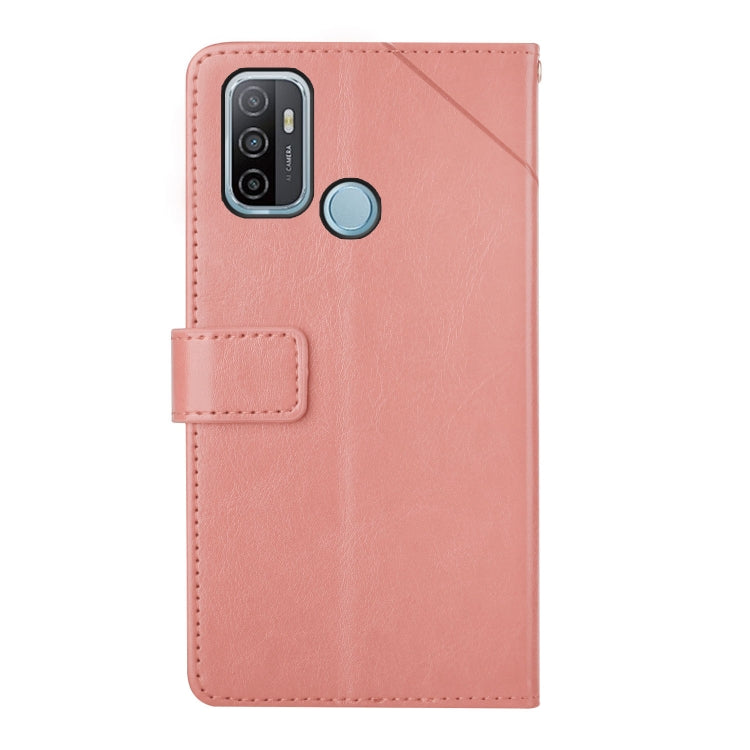 For OPPO A53 4G Y Stitching Horizontal Flip Leather Phone Case
