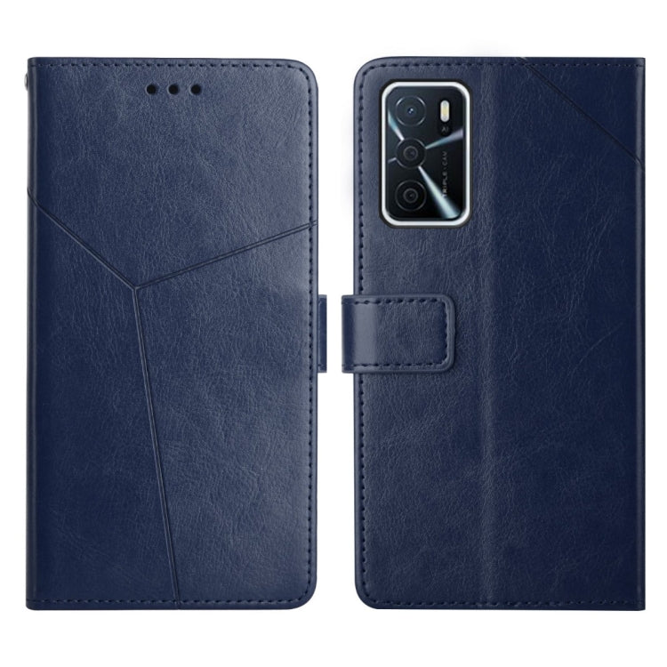 For OPPO A54 / A16 4G Y Stitching Horizontal Flip Leather Phone Case