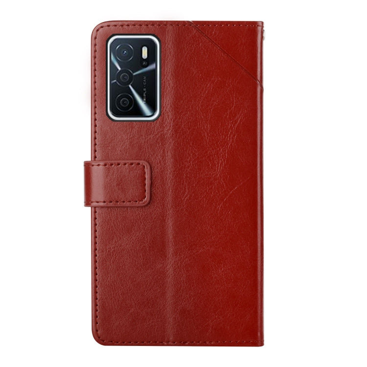 For OPPO A54 / A16 4G Y Stitching Horizontal Flip Leather Phone Case