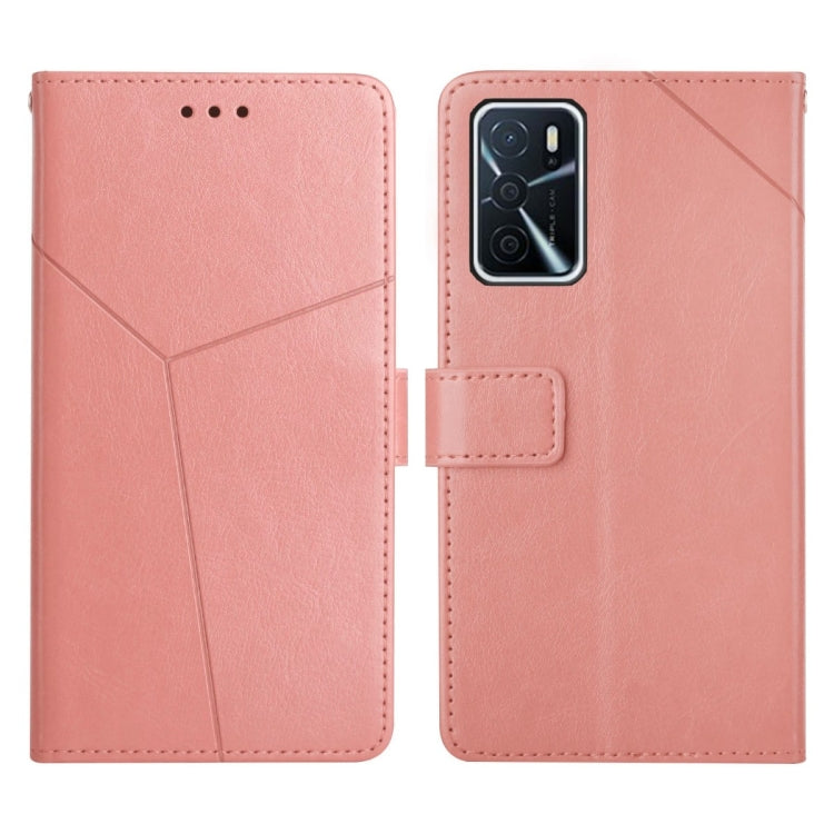 For OPPO A54 / A16 4G Y Stitching Horizontal Flip Leather Phone Case