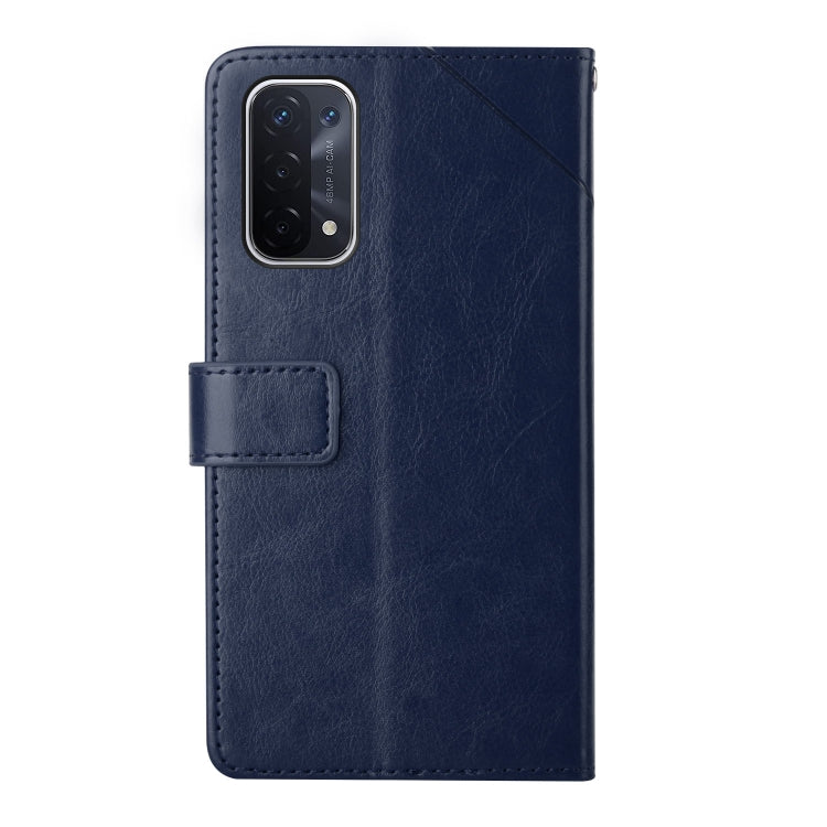 For OPPO A54 5g Y Stitching Horizontal Flip Leather Phone Case