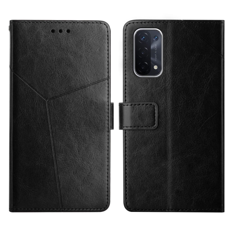 For OPPO A54 5g Y Stitching Horizontal Flip Leather Phone Case
