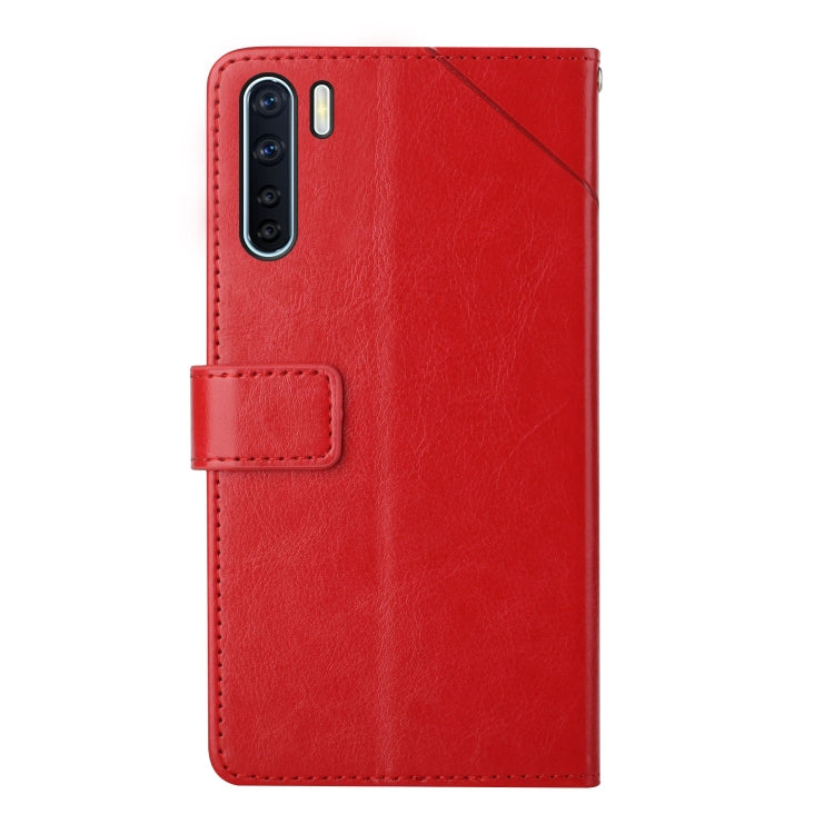 For OPPO A91 Y Stitching Horizontal Flip Leather Phone Case