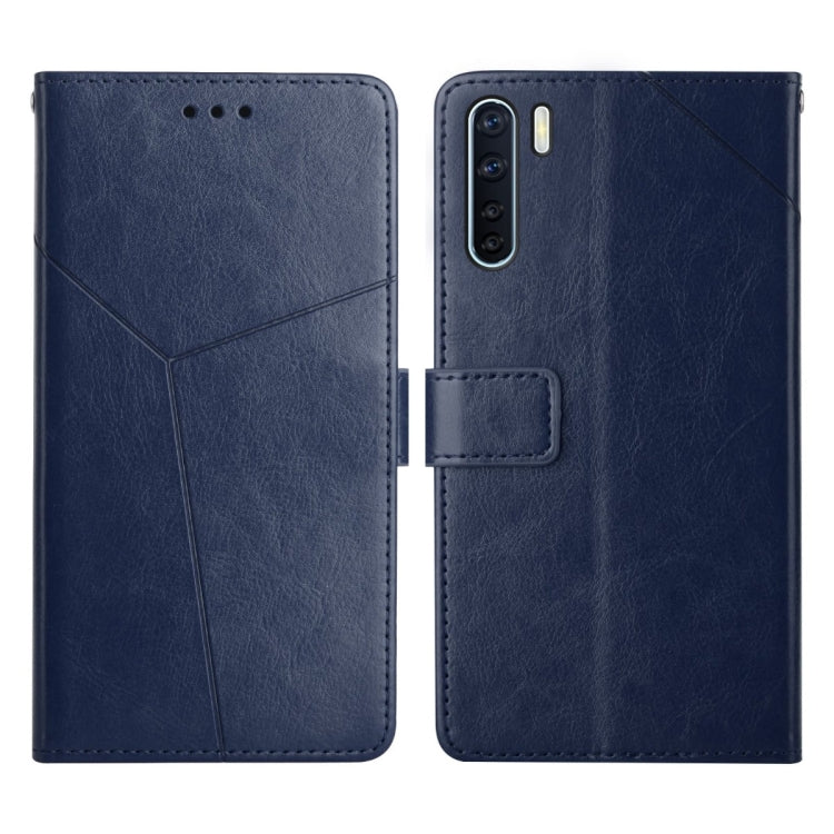 For OPPO A91 Y Stitching Horizontal Flip Leather Phone Case