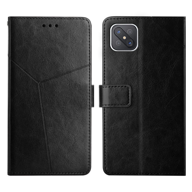 For OPPO A92s / Reno4 Z 5G Y Stitching Horizontal Flip Leather Phone Case