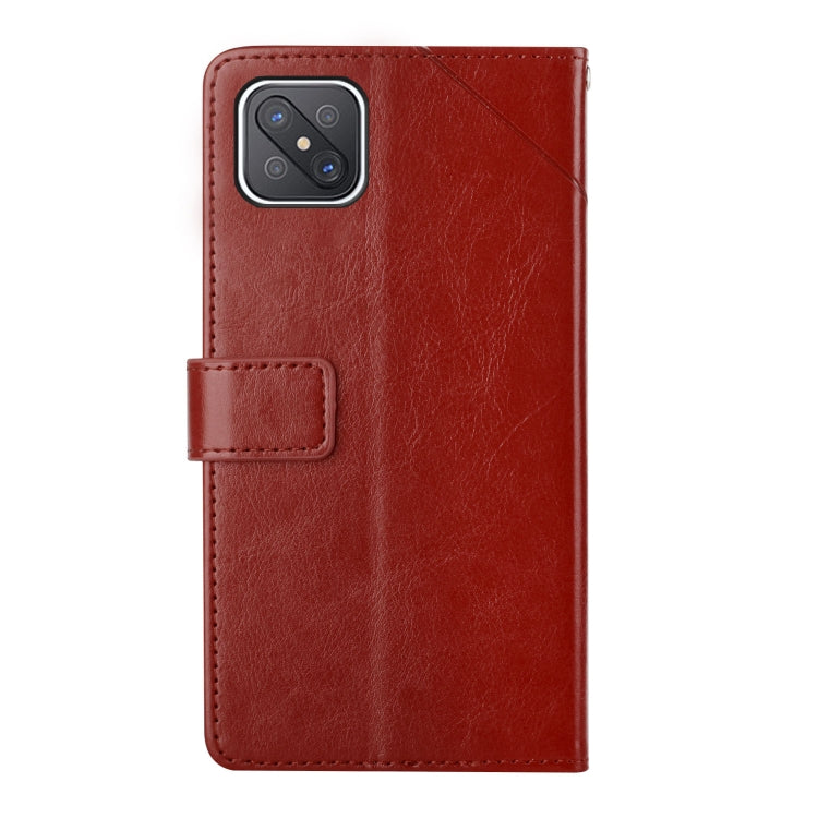 For OPPO A92s / Reno4 Z 5G Y Stitching Horizontal Flip Leather Phone Case