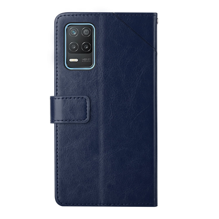 For OPPO Realme 8 5G Y Stitching Horizontal Flip Leather Phone Case