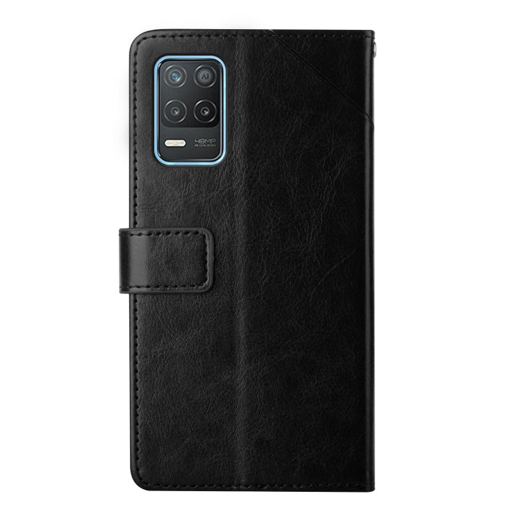 For OPPO Realme 8 5G Y Stitching Horizontal Flip Leather Phone Case