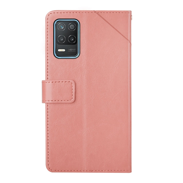 For OPPO Realme 8 5G Y Stitching Horizontal Flip Leather Phone Case