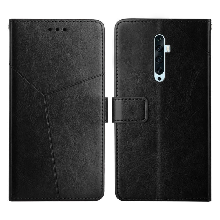 For OPPO Reno2 Z / Reno2 F Y Stitching Horizontal Flip Leather Phone Case