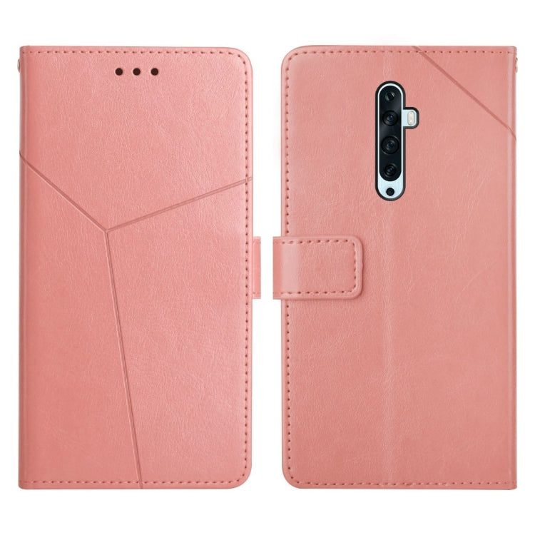 For OPPO Reno2 Z / Reno2 F Y Stitching Horizontal Flip Leather Phone Case