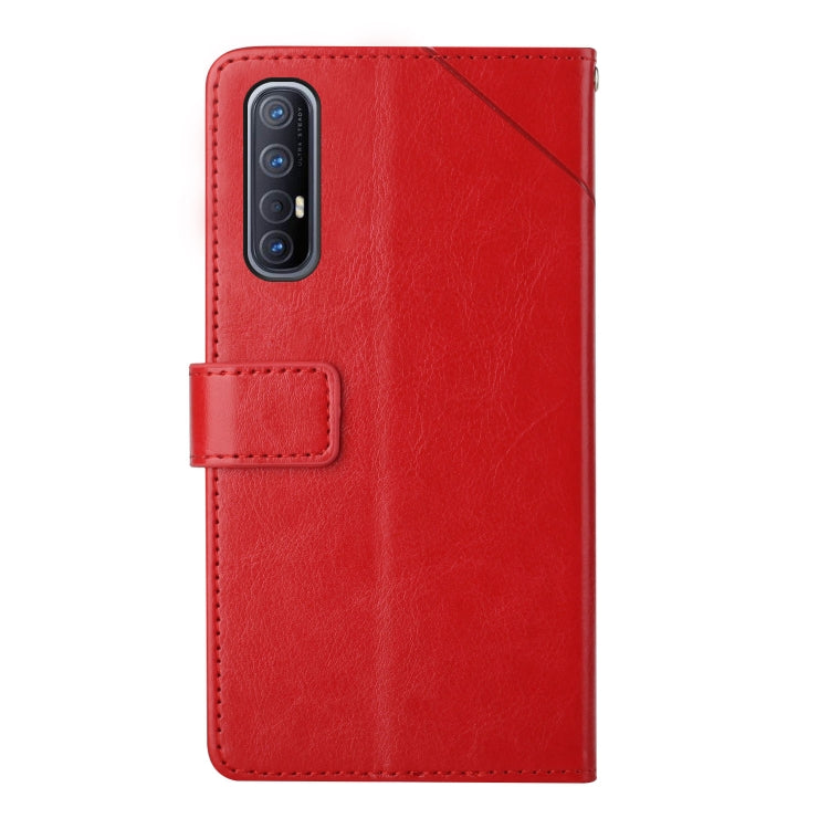 For OPPO Reno3 Pro 5G Y Stitching Horizontal Flip Leather Phone Case