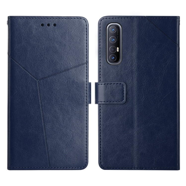 For OPPO Reno3 Pro 5G Y Stitching Horizontal Flip Leather Phone Case