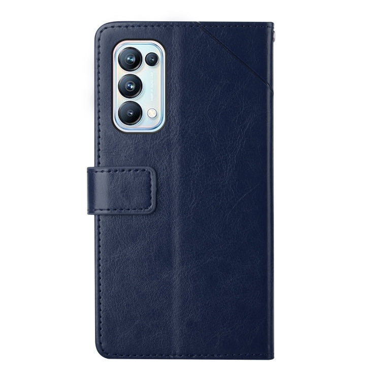 For OPPO Reno5 Pro 5G Y Stitching Horizontal Flip Leather Phone Case