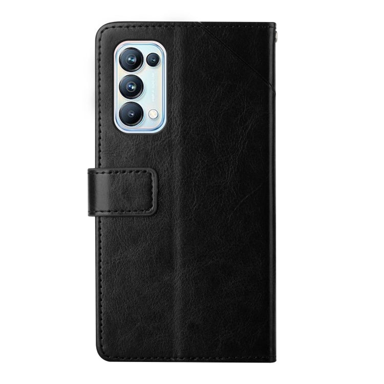 For OPPO Reno5 Pro 5G Y Stitching Horizontal Flip Leather Phone Case