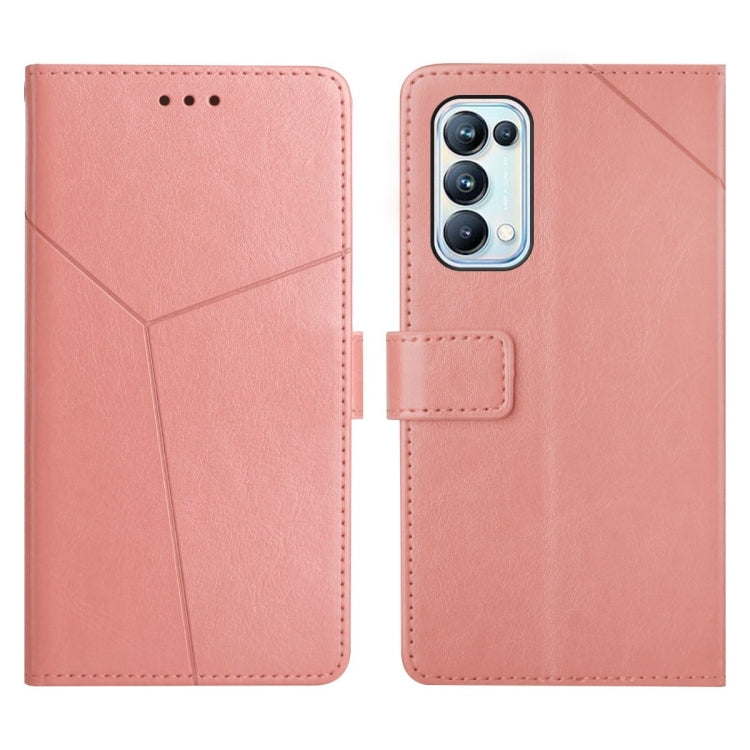 For OPPO Reno5 Pro 5G Y Stitching Horizontal Flip Leather Phone Case