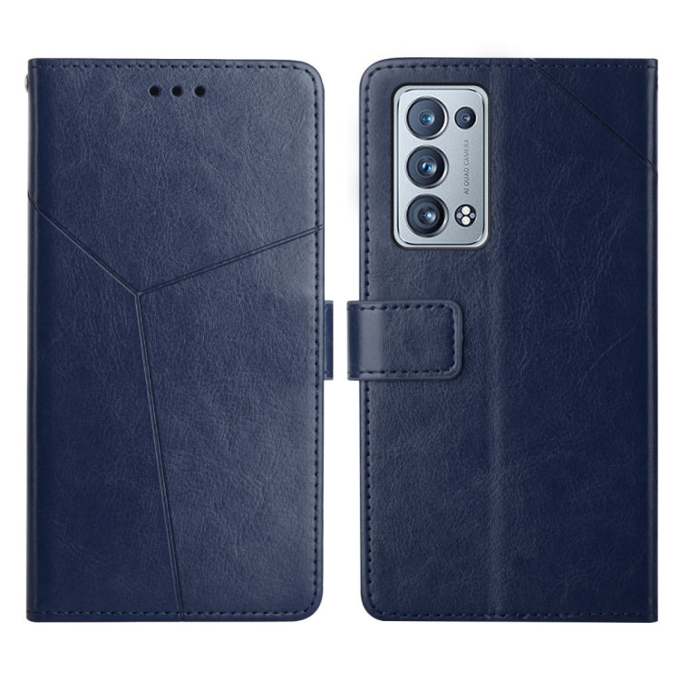 For OPPO Reno6 Pro+ 5G Y Stitching Horizontal Flip Leather Phone Case