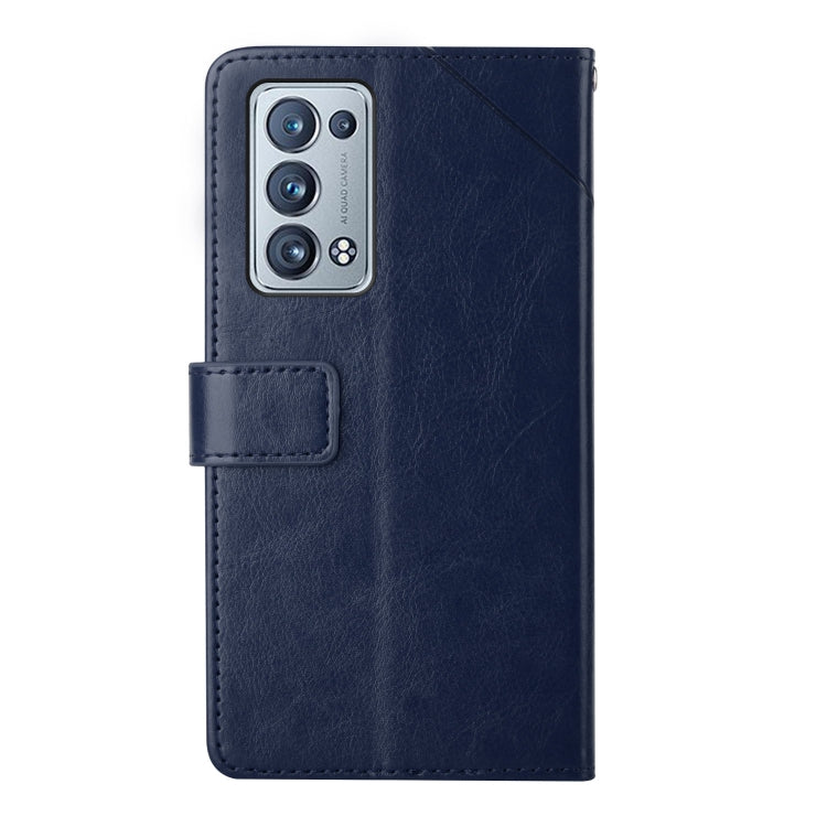 For OPPO Reno6 Pro+ 5G Y Stitching Horizontal Flip Leather Phone Case
