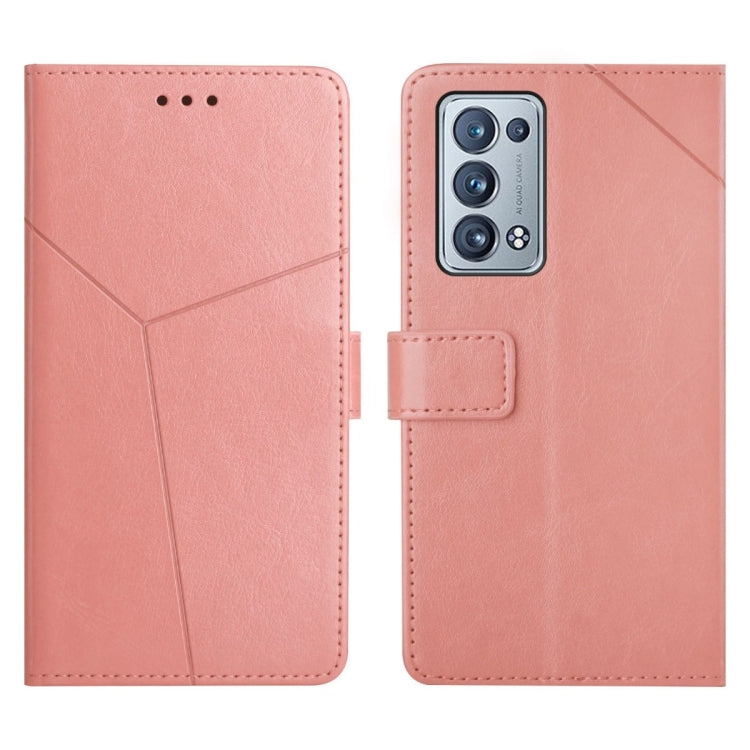 For OPPO Reno6 Pro+ 5G Y Stitching Horizontal Flip Leather Phone Case