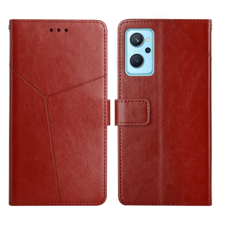 For OPPO Realme 9i Y Stitching Horizontal Flip Leather Phone Case