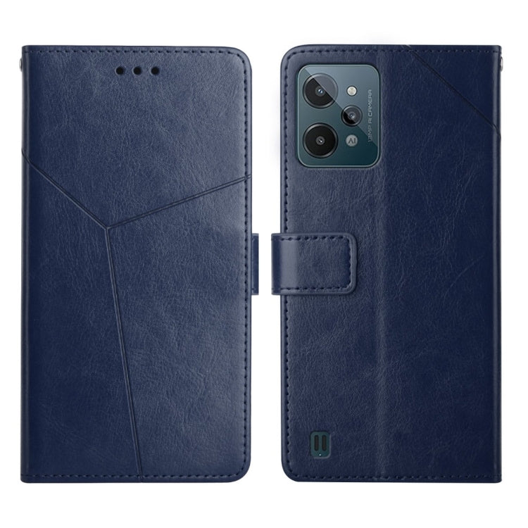 For OPPO Realme C31 Y Stitching Horizontal Flip Leather Phone Case