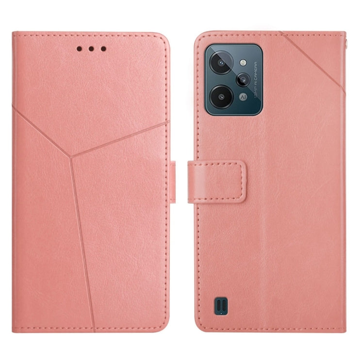 For OPPO Realme C31 Y Stitching Horizontal Flip Leather Phone Case