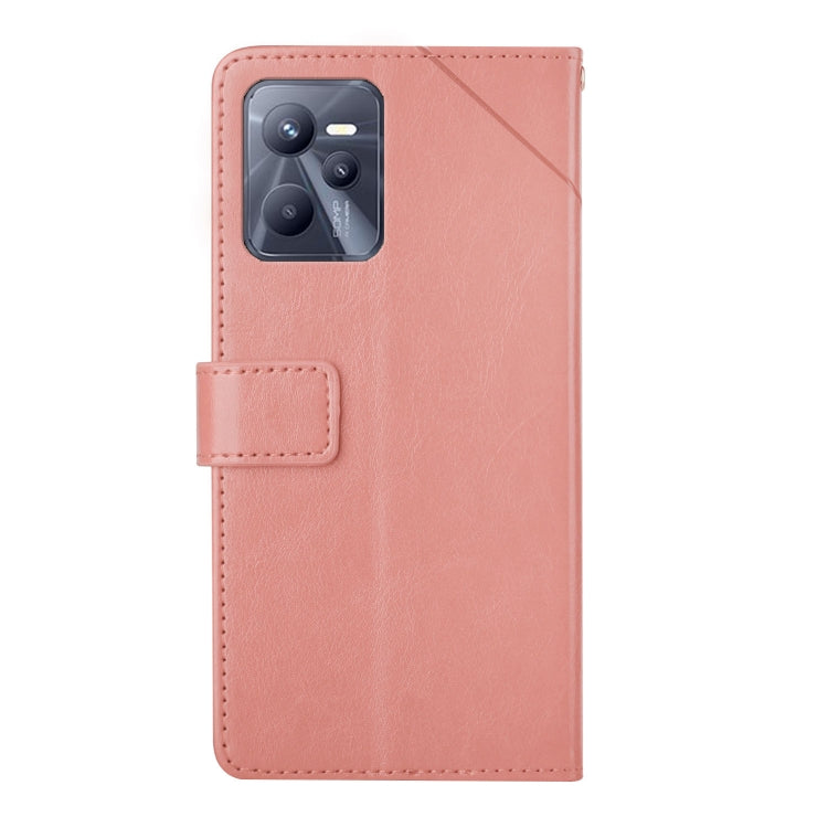 For OPPO Realme C35 Y Stitching Horizontal Flip Leather Phone Case