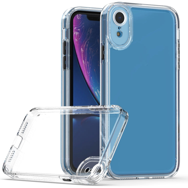 For iPhone XR Cat-eye TPU + Acrylic Phone Case