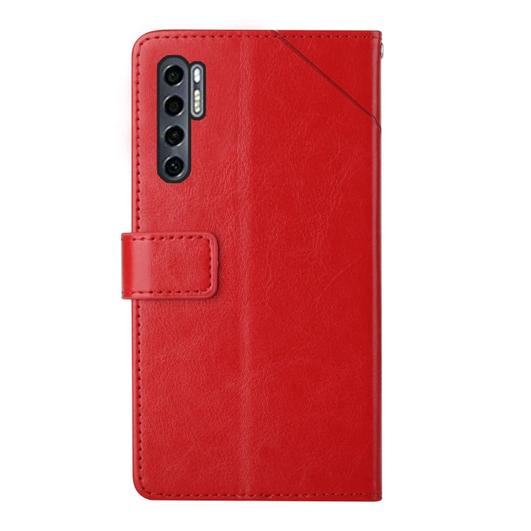 For TCL 20 Pro 5G Y Stitching Horizontal Flip Leather Phone Case
