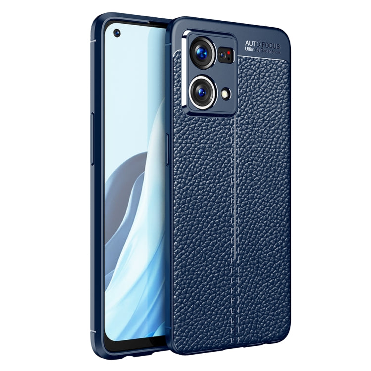 For OPPO Reno7 4G Global Litchi Texture TPU Shockproof Case
