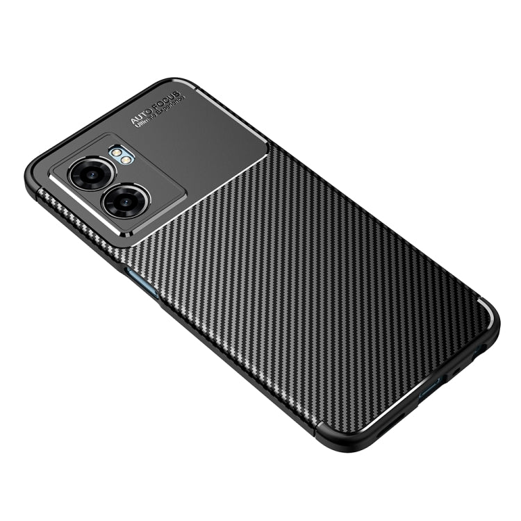 For OPPO A57 2022 Carbon Fiber Texture Shockproof TPU Phone Case